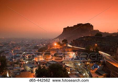 Meherangarh Fort. Evening. Jodhpur. Rajasthan. India. View Large Photo Image Stock Image - Meherangarh Fort. Evening. Jodhpur. Rajasthan. India.. Fotosearch