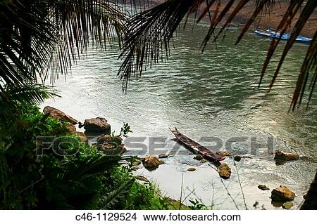 Mekong River. Luang Prabang. Laos. View Large Photo Image Picture - Mekong River. Luang Prabang. Laos.. Fotosearch