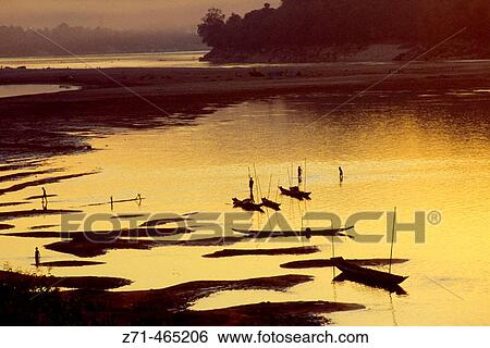 Mekong river sunset. Luang Prabang. Laos. View Large Photo Image Stock Photograph - Mekong river sunset. Luang Prabang. Laos.. Fotosearch