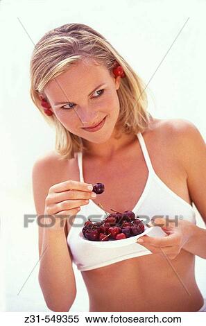 Melanie, Cherries, Looking View Large Photo Image Stock Photography - Melanie, Cherries, Looking. Fotosearch