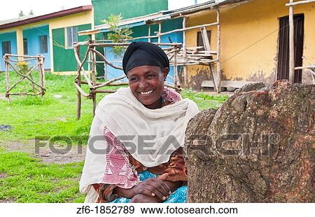 Melka Country Ethiopia Africa Oromo Tribe woman portrait in small town 4 View Large Photo Image Stock Photo - Melka Country Ethiopia Africa Oromo Tribe woman portrait in small town 4. Fotosearch