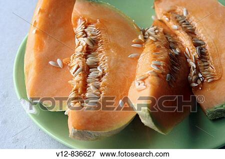 Stock Photo - Melons fruit. Fotosearch