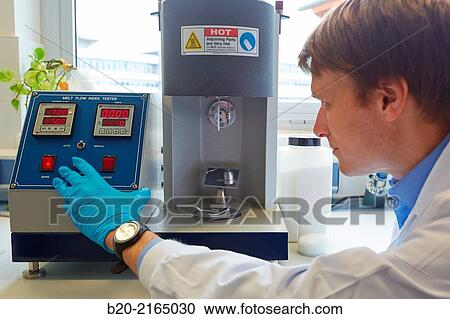Melt flow index. MFI. Measure of the ease of flow of the melt of a thermoplastic polymer. Polymer characterization. Biotechnology Laboratory. Energy and Environment Division. Tecnalia Research and Innovation. Miano. Alava. Basque Country. Spain. View Large Photo Image Stock Image - Melt flow index. MFI. Measure of the ease of flow of the melt of a thermoplastic polymer. Polymer characterization. Biotechnology Laboratory. Energy and Environment Division. Tecnalia Research and Innovation. Miano. Alava. Basque Country. Spain.. Fotosearch