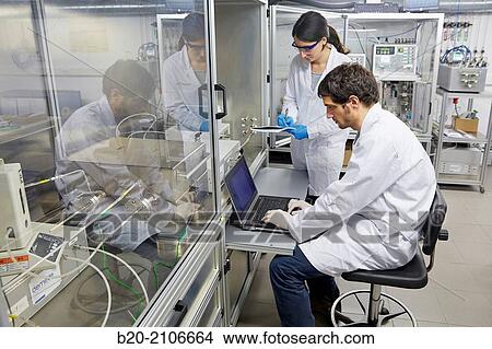 Picture - Membrane reactor for high temperature. Membranes Laboratory. Tecnalia Research and Innovation. Donostia. San Sebastian. Gipuzkoa. Basque Country. Spain. Europe.. Fotosearch