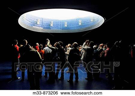 Stock Photograph - Memorial monument to the victims of 11 March 2004 Madrid terrorist bomb attacks / Atocha Train Station / MADRID / Spain. Fotosearch