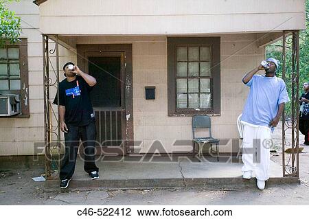 Stock Image - Men, Albany. Georgia, USA. Fotosearch