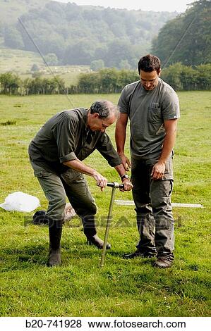 Men using Russian corer to sample peat, climate change research, Neiker-Tecnalia, Unit of Environment, Belate, Navarra, Spain View Large Photo Image Stock Photo - Men using Russian corer to sample peat, climate change research, Neiker-Tecnalia, Unit of Environment, Belate, Navarra, Spain. Fotosearch