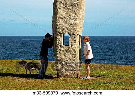 Menhirs, Manolo Paz. La Corua province, Spain View Large Photo Image Stock Image - Menhirs, Manolo Paz. La Corua province, Spain. Fotosearch