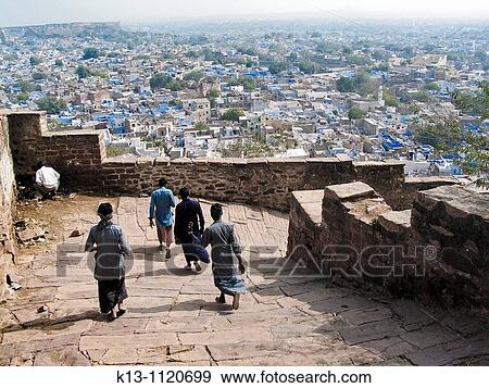 Merangarth forth Jodhpur Rajasthan India View Large Photo Image Stock Photo - Merangarth forth Jodhpur Rajasthan India. Fotosearch