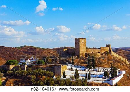 Mertola Castle, Baixo Alentejo, Portugal View Large Photo Image Stock Photo - Mertola Castle, Baixo Alentejo, Portugal. Fotosearch