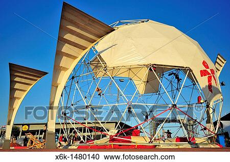 Metal frame with elastic rubber games for kids, Maremagnum, Barcelona, Catalonia, Spain. View Large Photo Image Stock Image - Metal frame with elastic rubber games for kids, Maremagnum, Barcelona, Catalonia, Spain.. Fotosearch