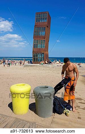 Metallic cubic sculpture by artist Rebecca Horn at Barceloneta beach, Barcelona. Catalonia, Spain View Large Photo Image Stock Image - Metallic cubic sculpture by artist Rebecca Horn at Barceloneta beach, Barcelona. Catalonia, Spain. Fotosearch