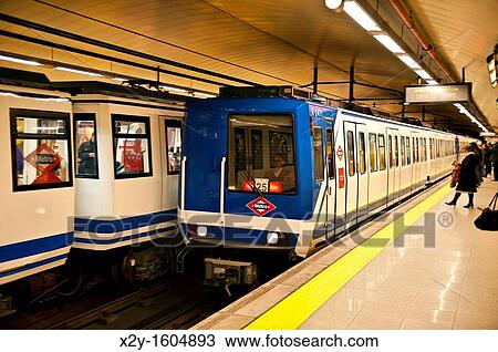 Metro train car, Madrid, Spain View Large Photo Image Stock Image - Metro train car, Madrid, Spain. Fotosearch