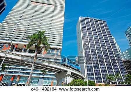 Metromover, Miami, Florida, United States of America, USA View Large Photo Image Picture - Metromover, Miami, Florida, United States of America, USA. Fotosearch