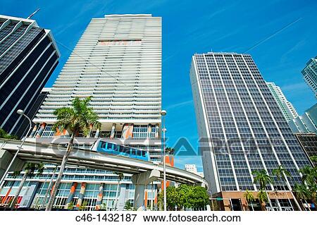 Metromover, Miami, Florida, United States of America, USA View Large Photo Image Stock Photo - Metromover, Miami, Florida, United States of America, USA. Fotosearch