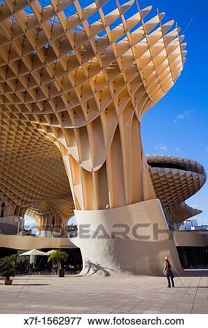 Metropol Parasol, in Plaza de la Encarnaci? n, Sevilla, Andaluc? a, Spain View Large Photo Image Stock Photo - Metropol Parasol, in Plaza de la Encarnaci? n, Sevilla, Andaluc? a, Spain. Fotosearch