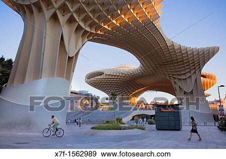 Metropol Parasol, in Plaza de la Encarnaci? n, Sevilla, Andaluc? a, Spain View Large Photo Image Stock Photo - Metropol Parasol, in Plaza de la Encarnaci? n, Sevilla, Andaluc? a, Spain. Fotosearch