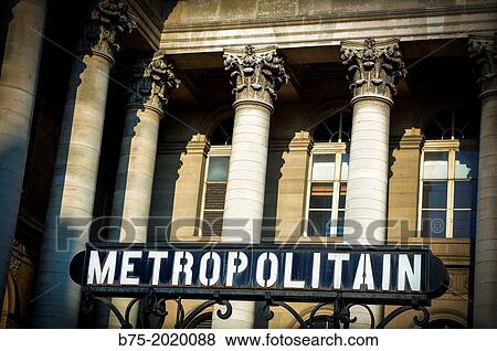 Metropolitan, metro station on the Paris Bourse, classical building with Corinthian columns, Paris, France View Large Photo Image Stock Photo - Metropolitan, metro station on the Paris Bourse, classical building with Corinthian columns, Paris, France. Fotosearch