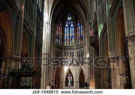 Metz Cathedral Nave over 40 meters high, Metz France. View Large Photo Image Stock Photography - Metz Cathedral Nave over 40 meters high, Metz France.. Fotosearch