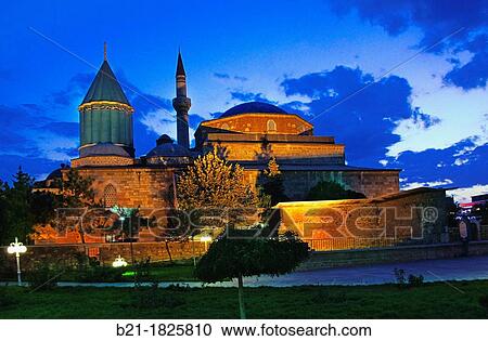 Mevlana tomb, Konya, Anatolia, Turkey View Large Photo Image Stock Image - Mevlana tomb, Konya, Anatolia, Turkey. Fotosearch