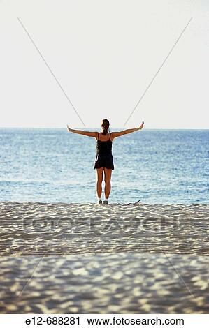 Mexico, Baja California. Los Cabos. Village Cabo San Jose. Stretching on the beach. View Large Photo Image Stock Image - Mexico, Baja California. Los Cabos. Village Cabo San Jose. Stretching on the beach.. Fotosearch