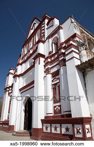 Mexico, Chiapas, Chiapa de Corzo, Facade of the Santo Domingo Church, originally built during the late 16th century. View Large Photo Image Stock Image - Mexico, Chiapas, Chiapa de Corzo, Facade of the Santo Domingo Church, originally built during the late 16th century.. Fotosearch