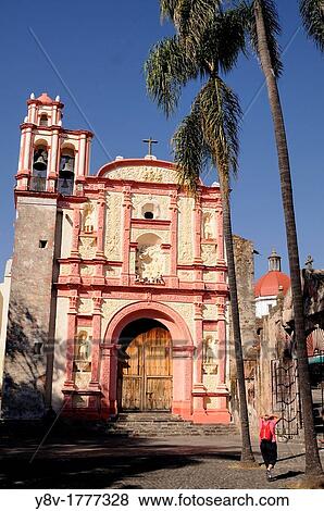 Mexico, Morelos, Cuernavaca. Chapel of the Third Order, main fa? ade View Large Photo Image Stock Photo - Mexico, Morelos, Cuernavaca. Chapel of the Third Order, main fa? ade. Fotosearch
