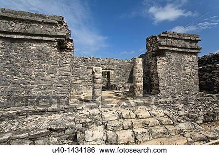 Mexico, Tulum ruins View Large Photo Image Stock Photograph - Mexico, Tulum ruins. Fotosearch
