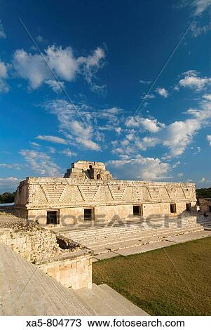 Mexico, Yucatan, Uxmal, Cuadrangulo de las Monjas (Nuns? Quadrangle), eastern building View Large Photo Image Stock Image - Mexico, Yucatan, Uxmal, Cuadrangulo de las Monjas (Nuns? Quadrangle), eastern building. Fotosearch