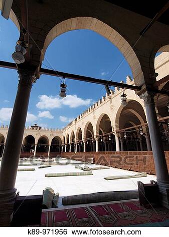 Stock Photograph - Mezquita Amr Ibn Al As, El Cairo, Egipto. Fotosearch