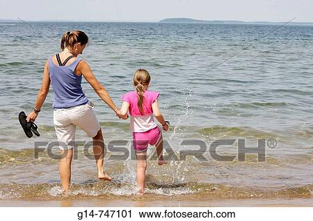 Stock Image - Michigan, Traverse City, West Arm Grand Traverse Bay, Clinch Park. Fotosearch