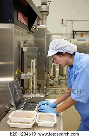 Stock Photo - Microwave technology for food processing: pasteurization, thawing, cooking and dehydration, AZTI-Tecnalia Marine and Food Research Center pilot plant, Derio, Bizkaia, Euskadi, Spain. Fotosearch