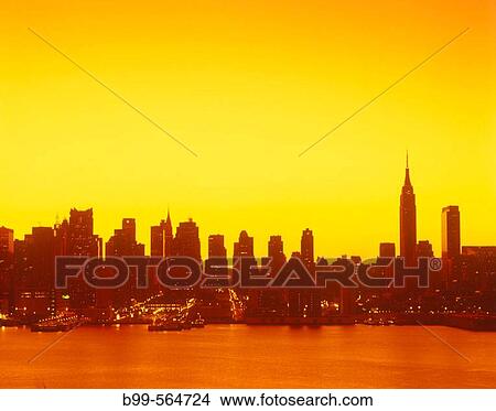 Mid-town skyline, Manhattan, New York, USA. View Large Photo Image Picture - Mid-town skyline, Manhattan, New York, USA.. Fotosearch