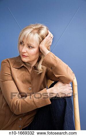 Middle-age blond woman View Large Photo Image Stock Image - Middle-age blond woman. Fotosearch