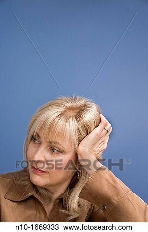 Middle-age blond woman View Large Photo Image Stock Image - Middle-age blond woman. Fotosearch