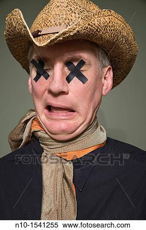 Middle-age man with black tape covering his eyes View Large Photo Image Stock Photography - Middle-age man with black tape covering his eyes. Fotosearch