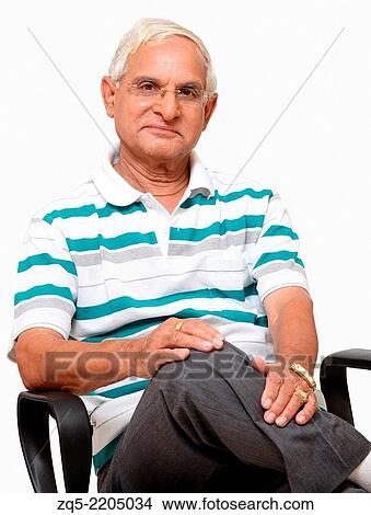 Picture - Middle aged man in casual attire, Pune, India.. Fotosearch
