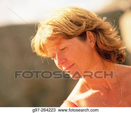 Middle aged woman View Large Photo Image Stock Image - Middle aged woman. Fotosearch