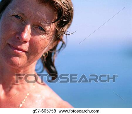 Middle aged woman View Large Photo Image Stock Photo - Middle aged woman. Fotosearch