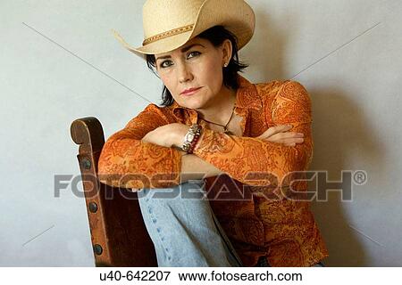 Stock Photo - Middle aged woman.. Fotosearch