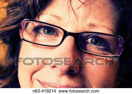 Middle aged woman's eyes. View Large Photo Image Picture - Middle aged woman's eyes.. Fotosearch