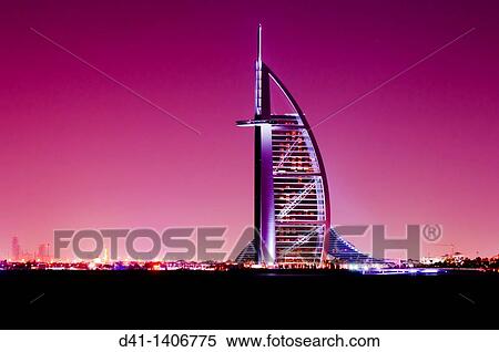 Stock Photography - Middle East, UAE, Dubai, Burj al Arab Hotel. Fotosearch