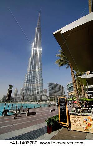 Stock Image - Middle East, UAE, Dubai, Burj Khalifa. Fotosearch