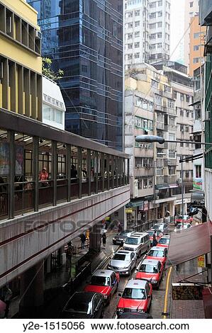 Midlevels escalator, Hong Kong, China, Asia View Large Photo Image Stock Photograph - Midlevels escalator, Hong Kong, China, Asia. Fotosearch