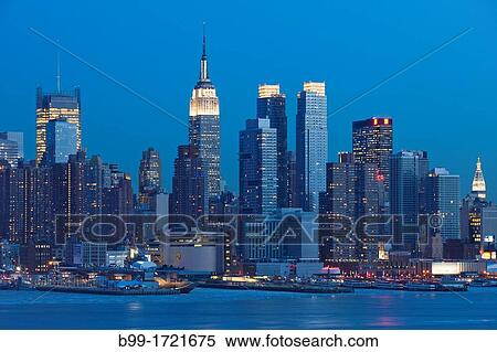 MIDTOWN SKYLINE HUDSON RIVER MANHATTAN NEW YORK CITY USA View Large Photo Image Stock Photography - MIDTOWN SKYLINE HUDSON RIVER MANHATTAN NEW YORK CITY USA. Fotosearch