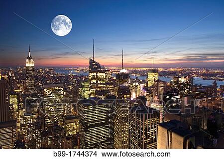 MIDTOWN SKYLINE MANHATTAN NEW YORK CITY USA View Large Photo Image Picture - MIDTOWN SKYLINE MANHATTAN NEW YORK CITY USA. Fotosearch
