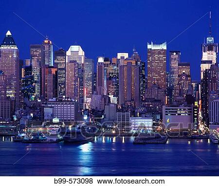 Stock Photo - Midtown skyline, Manhattan, New York, USA. Fotosearch