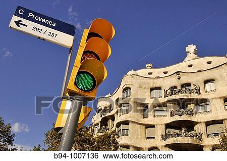 Mila House (aka La Pedrera) by Gaudi, Barcelona, Catalonia, Spain View Large Photo Image Stock Photograph - Mila House (aka La Pedrera) by Gaudi, Barcelona, Catalonia, Spain. Fotosearch