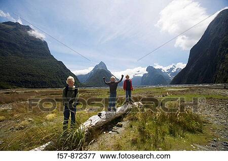 Milford Sound, South Island, New Zealand View Large Photo Image Stock Photo - Milford Sound, South Island, New Zealand. Fotosearch