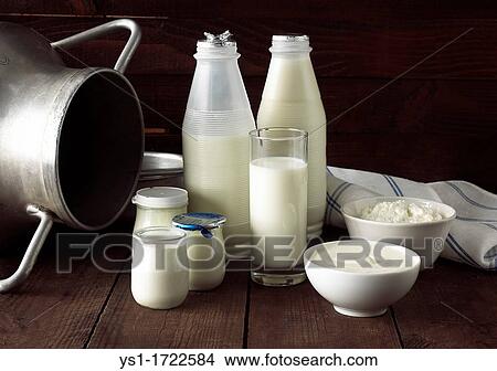 Milk Based Products, Milk, Double cream, Yoghurt, Soft cheese View Large Photo Image Picture - Milk Based Products, Milk, Double cream, Yoghurt, Soft cheese. Fotosearch